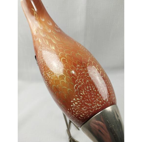 De Stijl Firenze Italy 1970s Wood, Silvered Metal, Bird Sculpture. - Picture 9 of 12